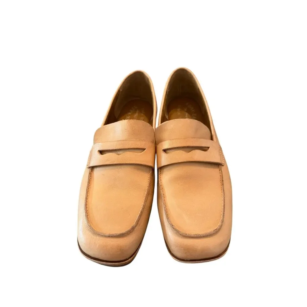 Kork-Ease Women's Light Brown Pisa Vacchetta Slip On Loafers Size 9.5 M